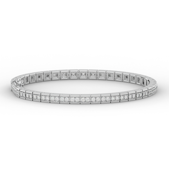 1.90CT.TW ROUND LAB DIAMOND TENNIS BRACELET - Nazarelle