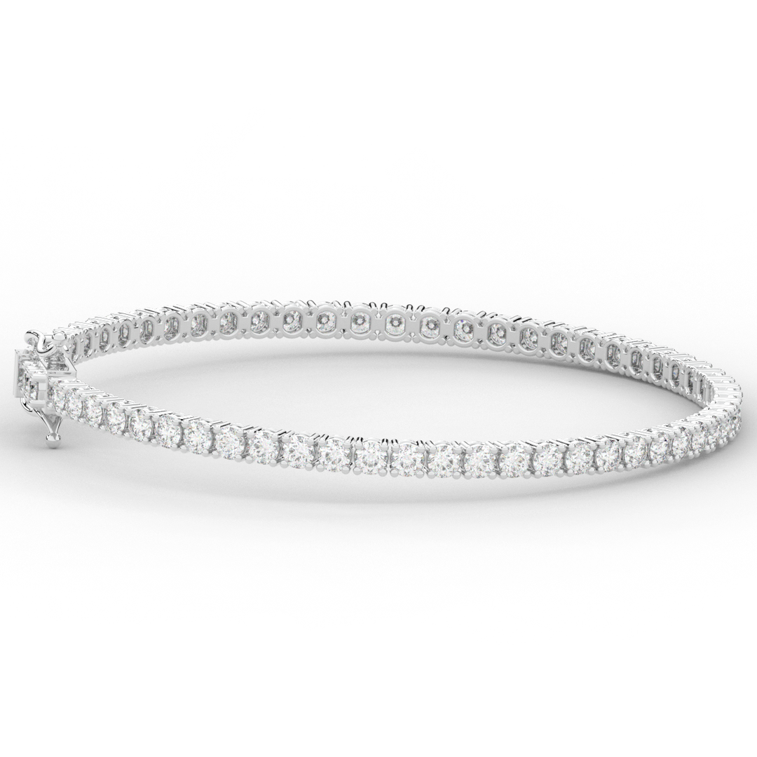 5.00CT.TW ROUND LAB DIAMOND TENNIS BRACELET