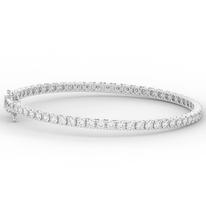 5.00CT.TW ROUND LAB DIAMOND TENNIS BRACELET