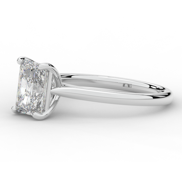 2.00CT RADIANT LAB DIAMOND SOLITAIRE ENGAGEMENT RING