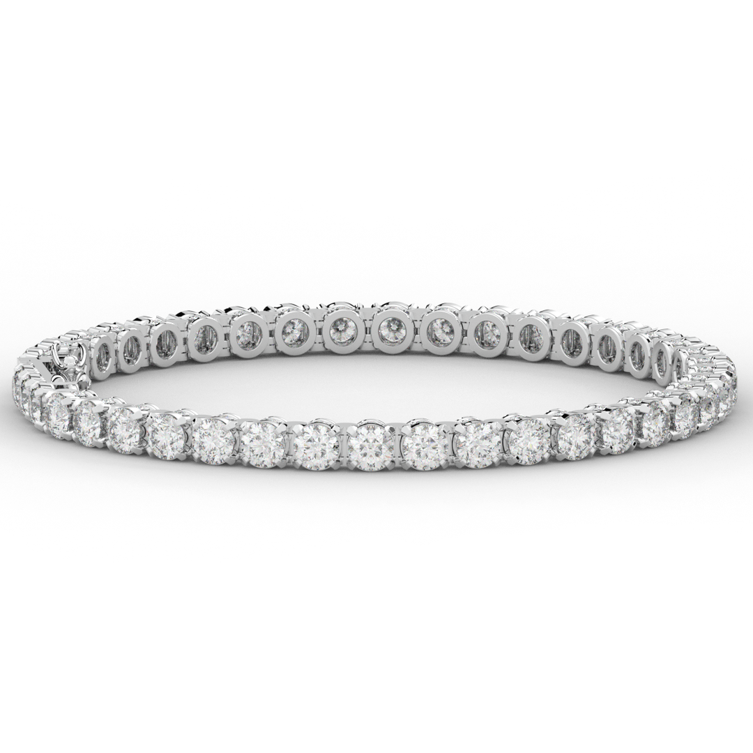 10.50CT.TW ROUND LAB DIAMOND TENNIS BRACELET - Nazarelle