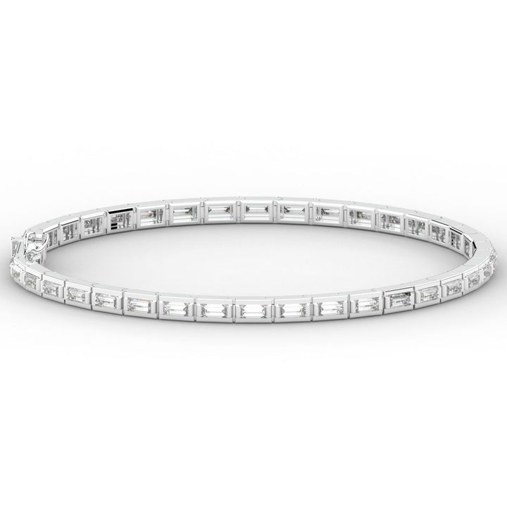 3.40CT.TW ROUND LAB DIAMOND TENNIS BRACELET