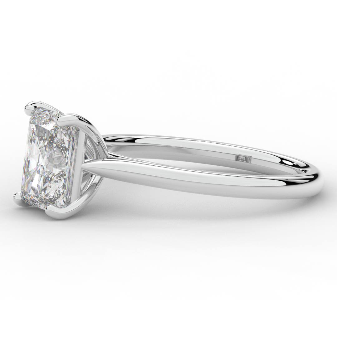 2.00CT RADIANT LAB DIAMOND SOLITAIRE ENGAGEMENT RING