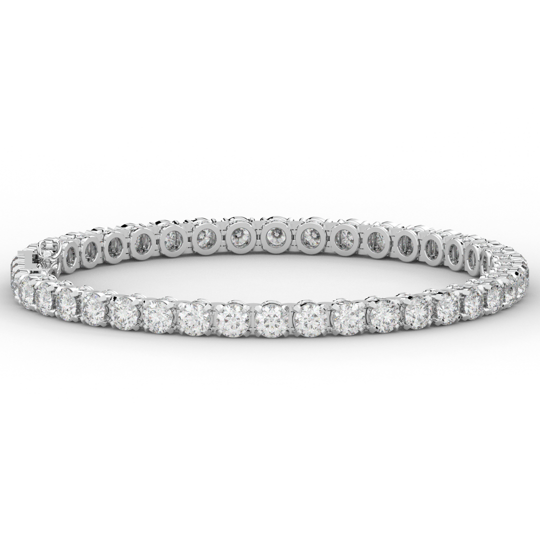 10.50CT.TW ROUND LAB DIAMOND TENNIS BRACELET - Nazarelle