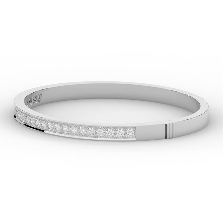 1.25CT.TW ROUND LAB DIAMOND BANGLE