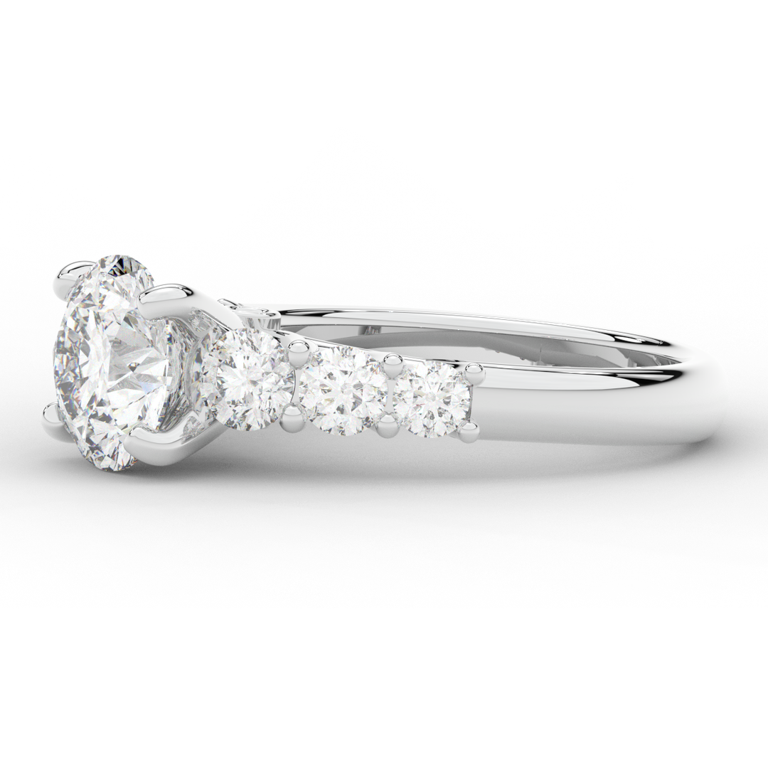 3.00CT.TW ROUND LAB DIAMOND  ENGAGEMENT RING