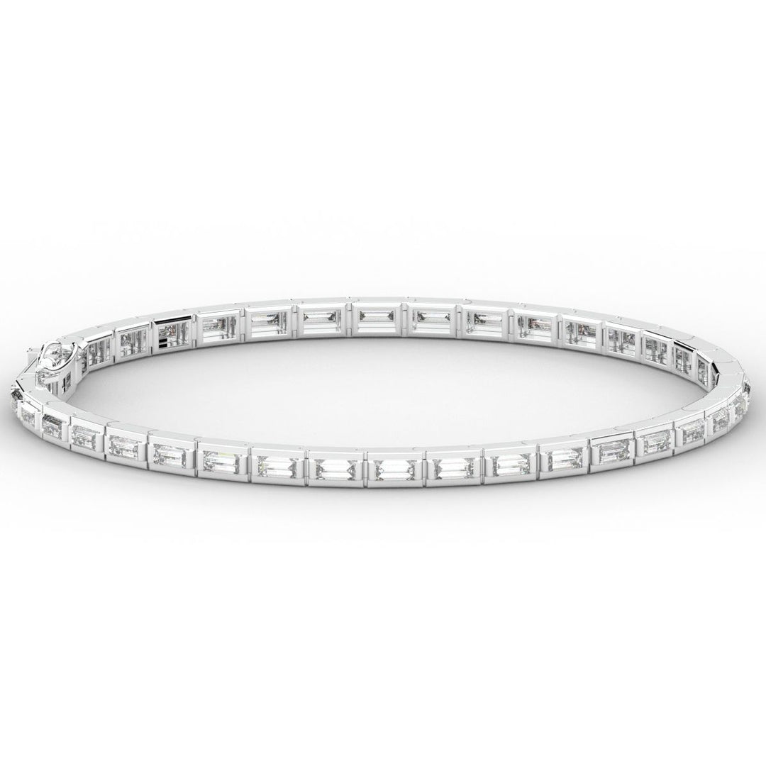 3.40CT.TW ROUND LAB DIAMOND TENNIS BRACELET