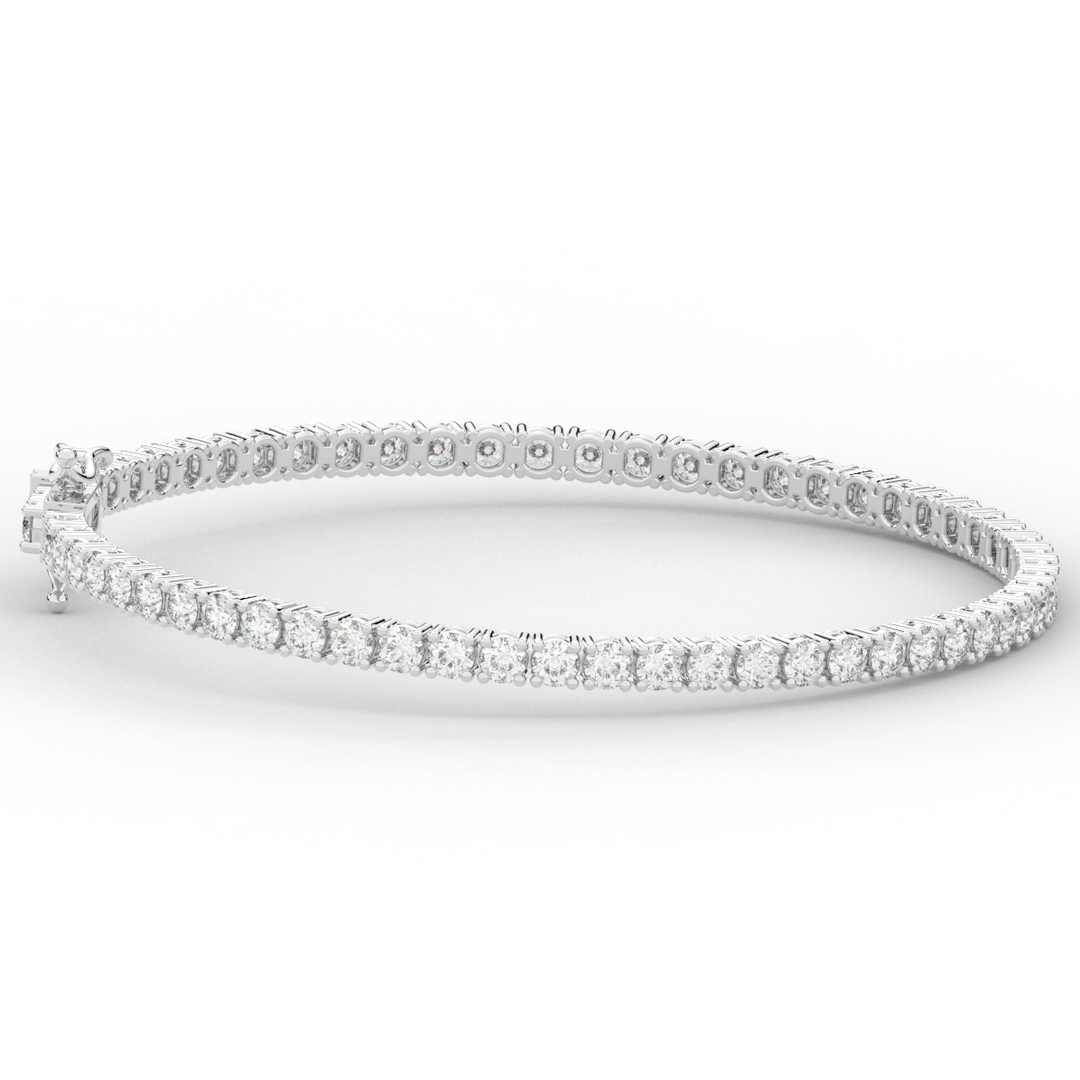 5.00CT.TW ROUND LAB DIAMOND TENNIS BRACELET