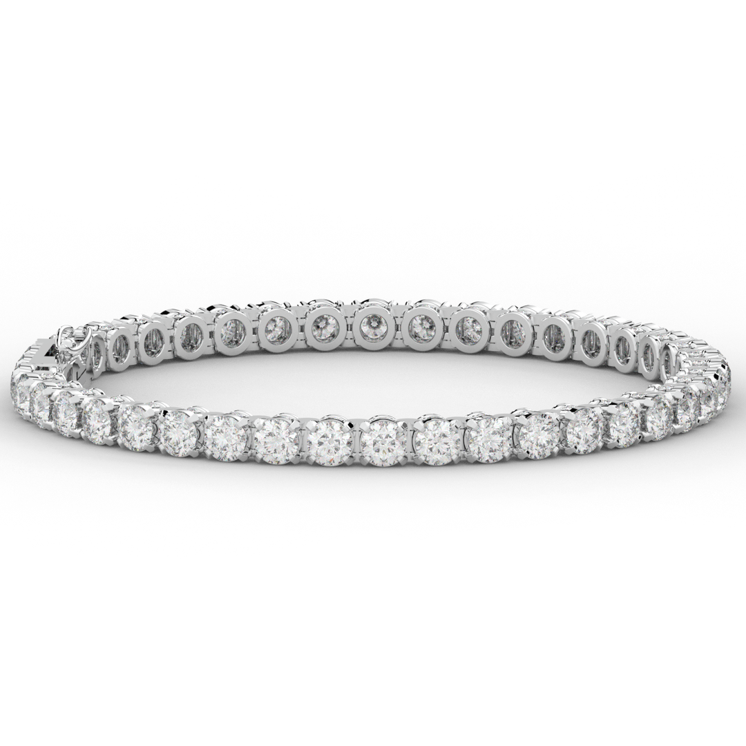 10.50CT.TW ROUND LAB DIAMOND TENNIS BRACELET - Nazarelle