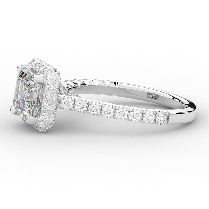 2.75CT.TW ASSCHER LAB DIAMOND HALO ENGAGEMENT RING