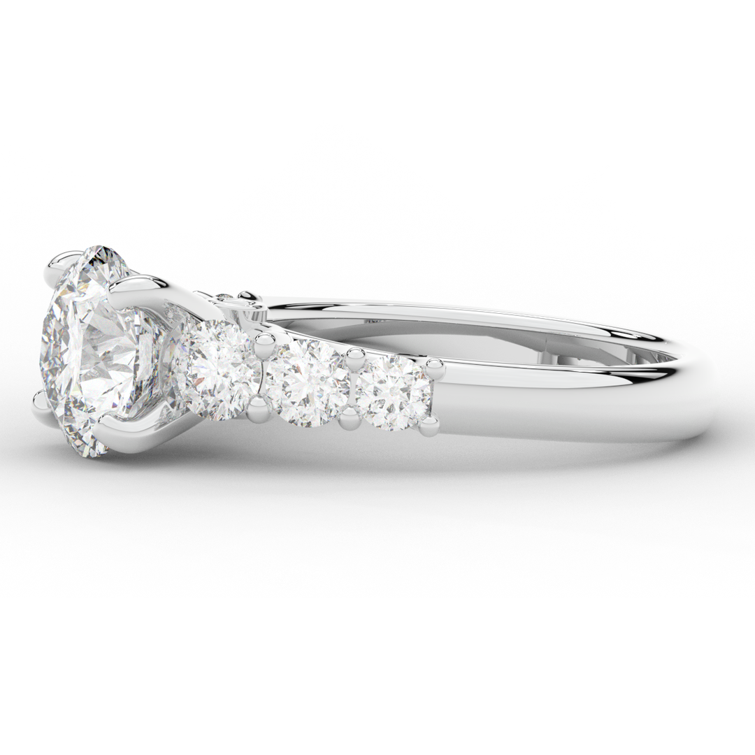 3.00CT.TW ROUND LAB DIAMOND  ENGAGEMENT RING