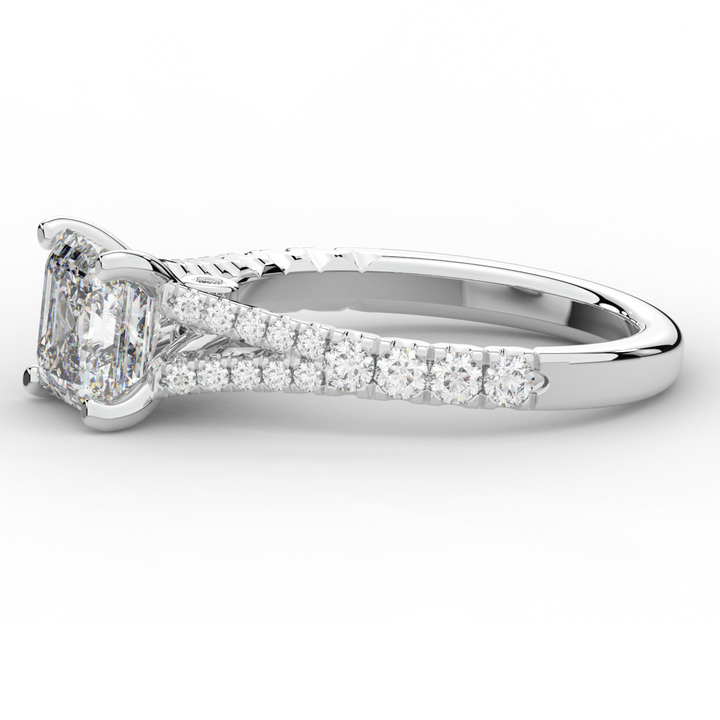 2.45CT.TW ASSCHER LAB DIAMOND ENGAGEMENT RING