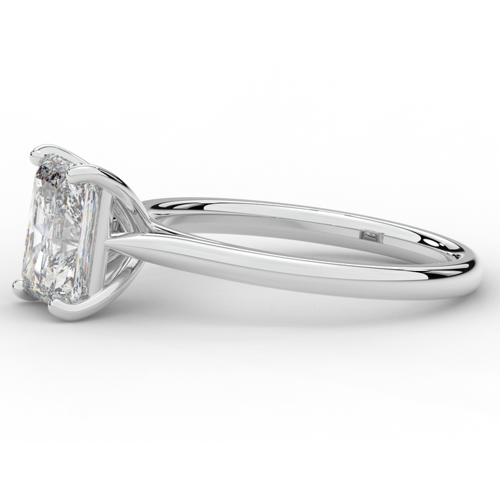 2.00CT RADIANT LAB DIAMOND SOLITAIRE ENGAGEMENT RING