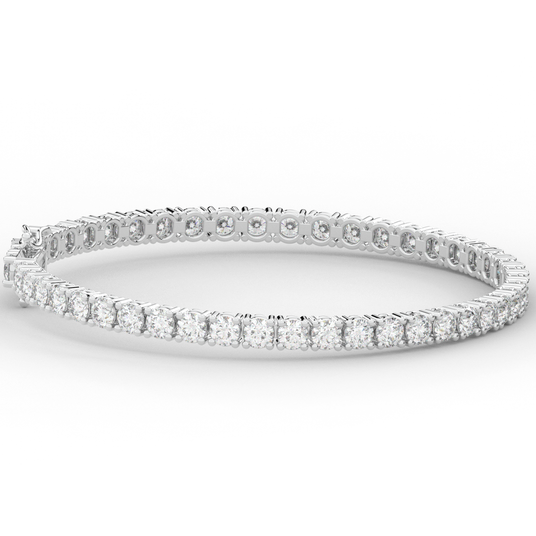 7.00CT.TW ROUND LAB DIAMOND TENNIS BRACELET