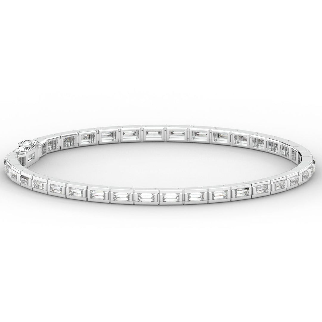 3.40CT.TW ROUND LAB DIAMOND TENNIS BRACELET