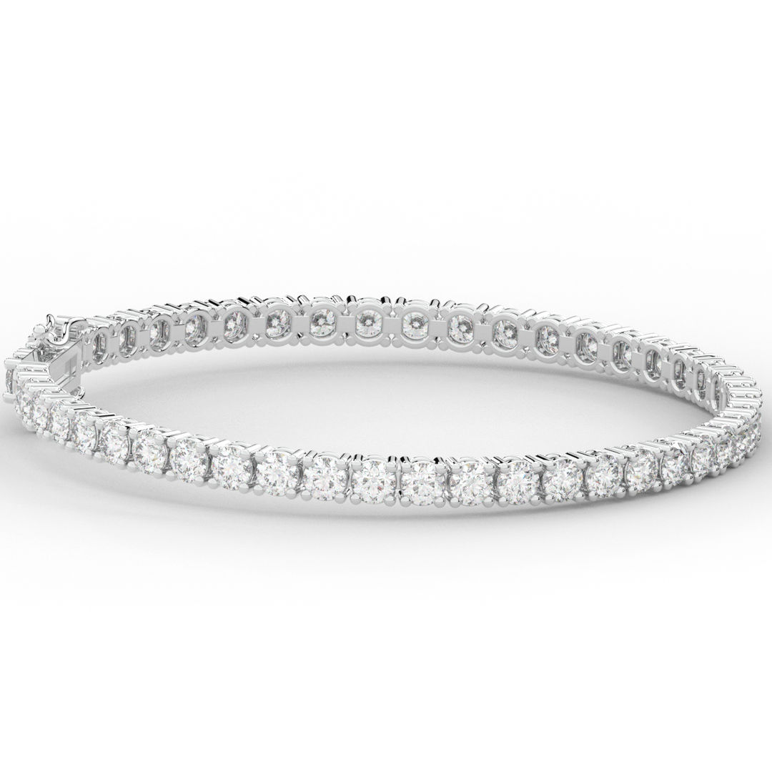 7.00CT.TW ROUND LAB DIAMOND TENNIS BRACELET