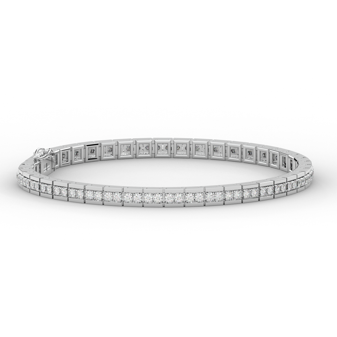 1.90CT.TW ROUND LAB DIAMOND TENNIS BRACELET - Nazarelle