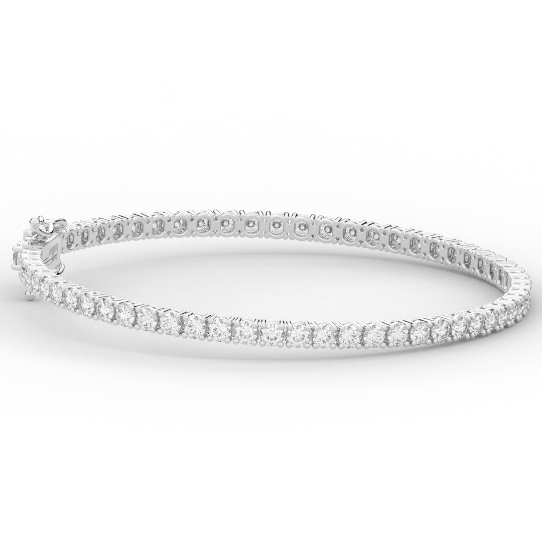 5.00CT.TW ROUND LAB DIAMOND TENNIS BRACELET