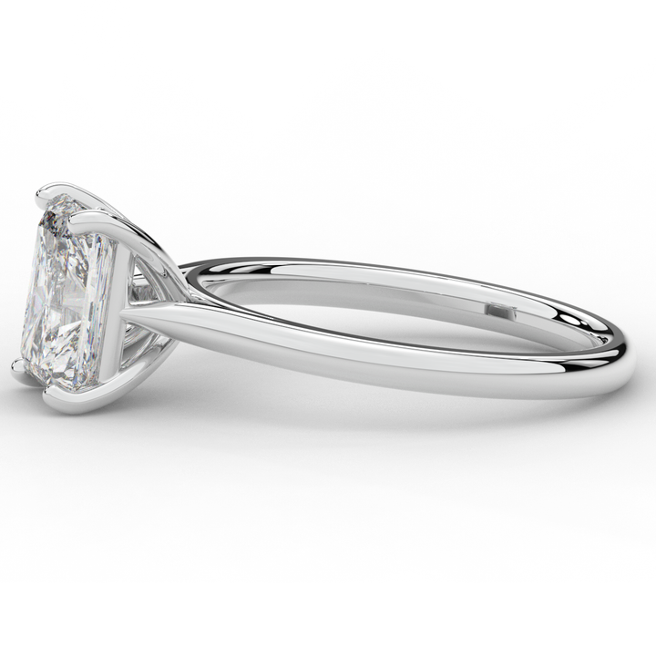 2.00CT RADIANT LAB DIAMOND SOLITAIRE ENGAGEMENT RING