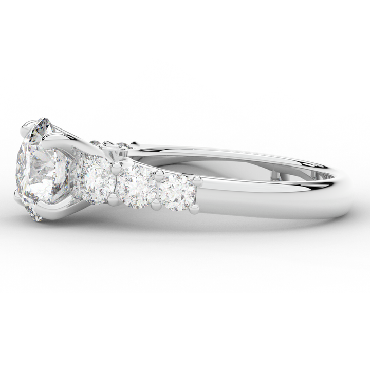 3.00CT.TW ROUND LAB DIAMOND  ENGAGEMENT RING