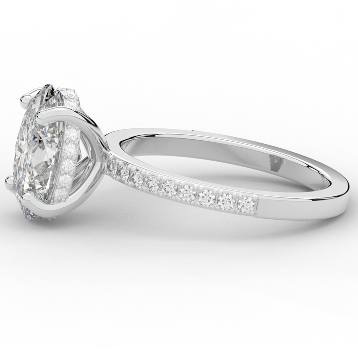 2.70CT.TW OVAL LAB DIAMOND SOLITAIRE ENGAGEMENT RING