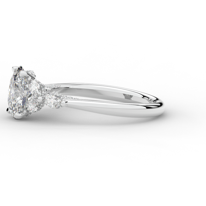 2.00CT.TW OVAL LAB DIAMOND ENGAGEMENT RING