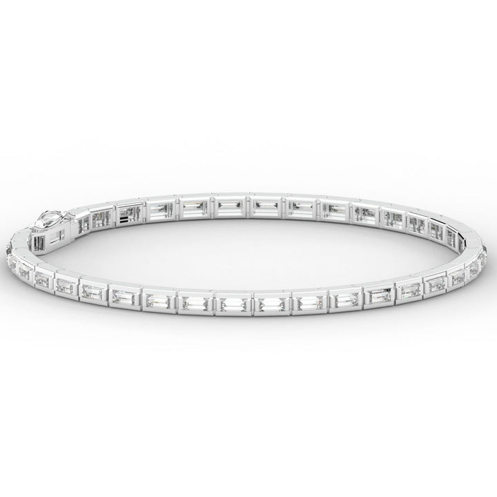 3.40CT.TW ROUND LAB DIAMOND TENNIS BRACELET