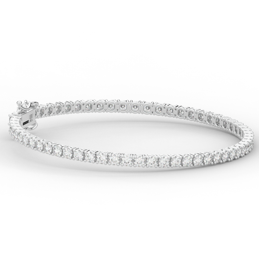 5.00CT.TW ROUND LAB DIAMOND TENNIS BRACELET