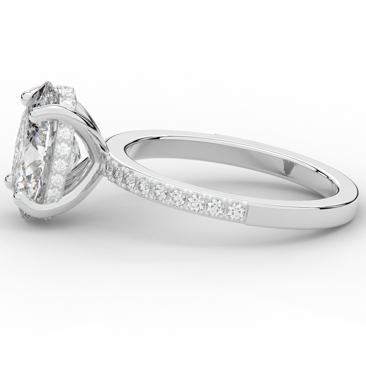 2.70CT.TW OVAL LAB DIAMOND SOLITAIRE ENGAGEMENT RING