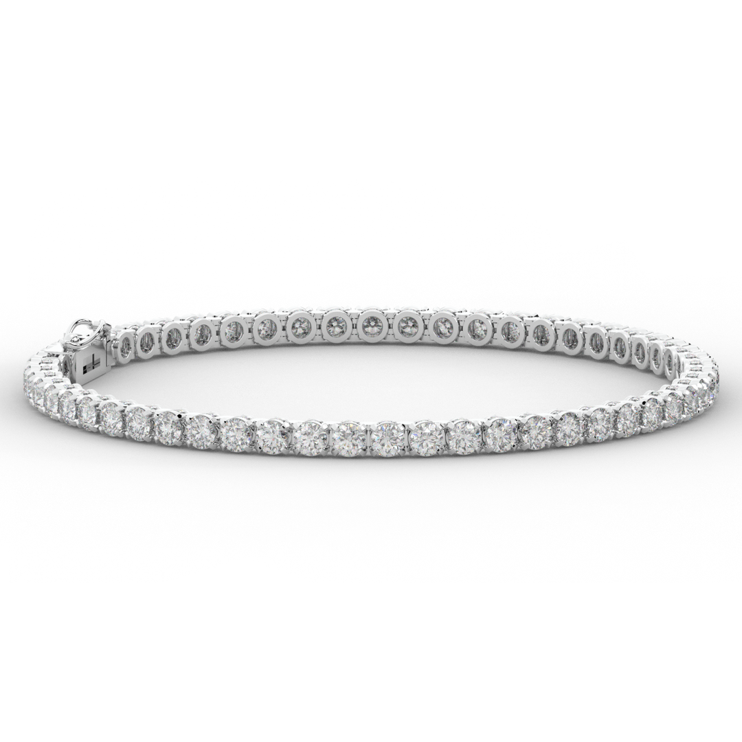 5.75CT.TW ROUND LAB DIAMOND TENNIS BRACELET - Nazarelle