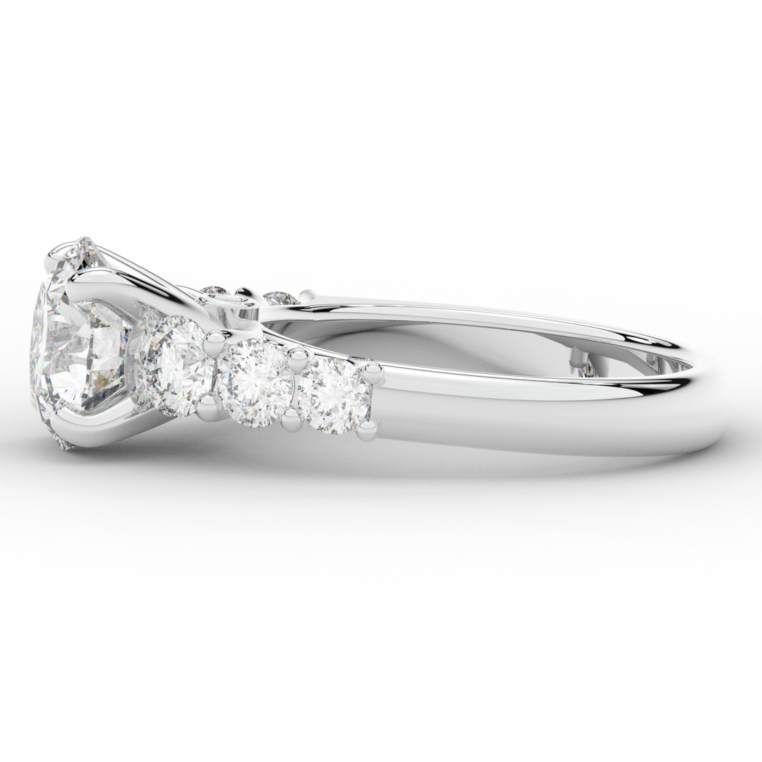 3.00CT.TW ROUND LAB DIAMOND  ENGAGEMENT RING