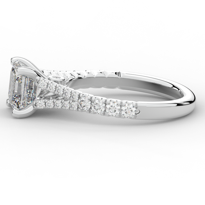 2.45CT.TW ASSCHER LAB DIAMOND ENGAGEMENT RING