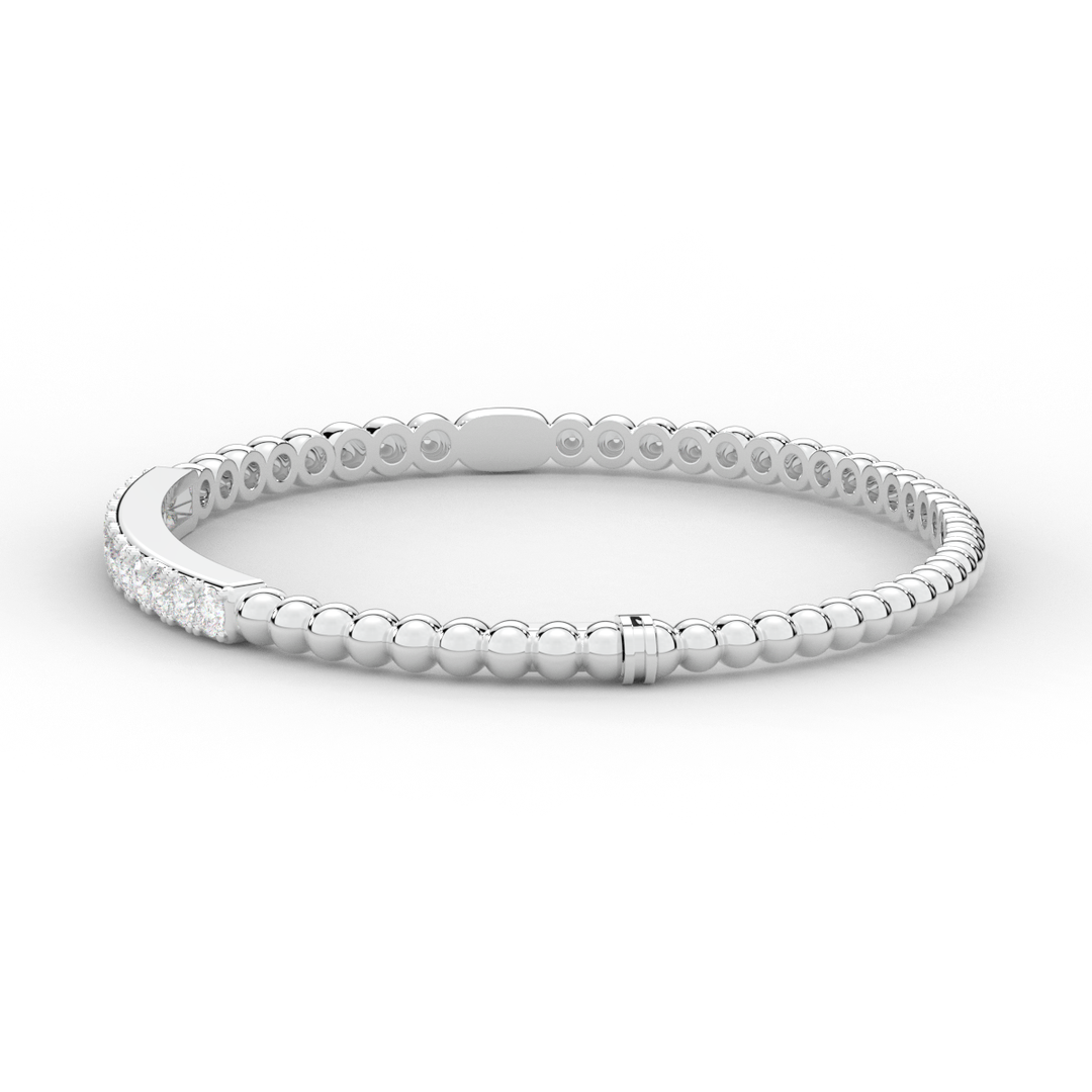 1.10CT.TW ROUND LAB DIAMOND BANGLE