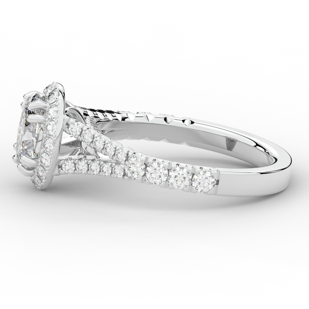 1.60CT.TW OVAL LAB DIAMOND ENGAGEMENT RING