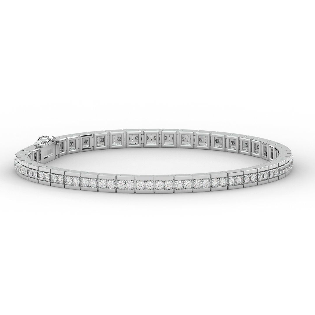 1.90CT.TW ROUND LAB DIAMOND TENNIS BRACELET - Nazarelle