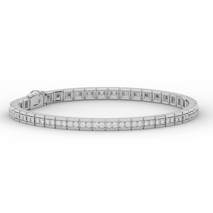 1.90CT.TW ROUND LAB DIAMOND TENNIS BRACELET - Nazarelle