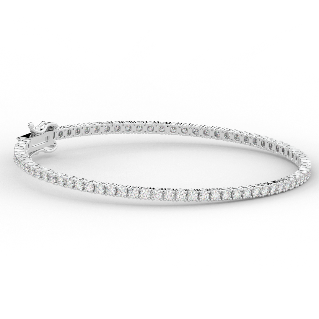 3.00CT.TW ROUND LAB DIAMOND TENNIS BRACELET