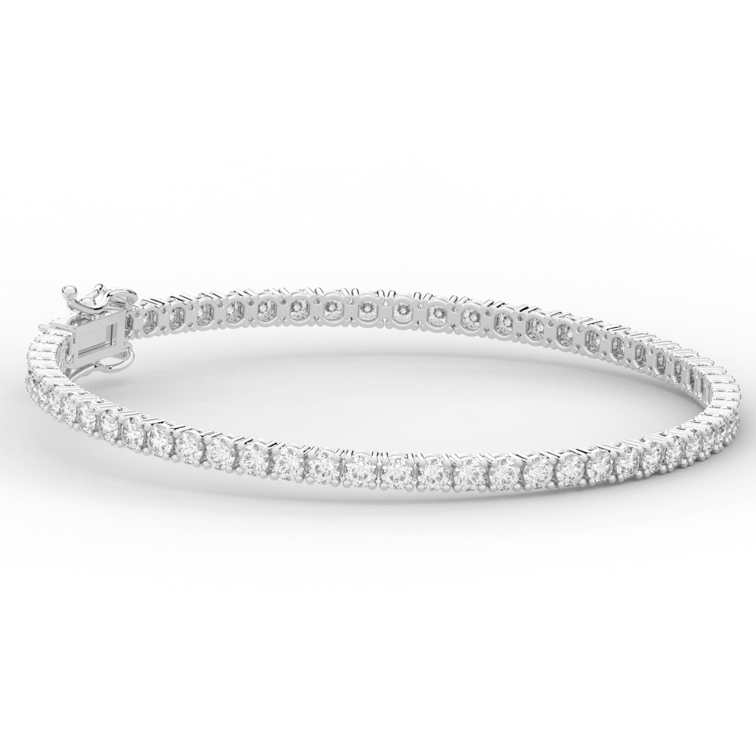 5.00CT.TW ROUND LAB DIAMOND TENNIS BRACELET