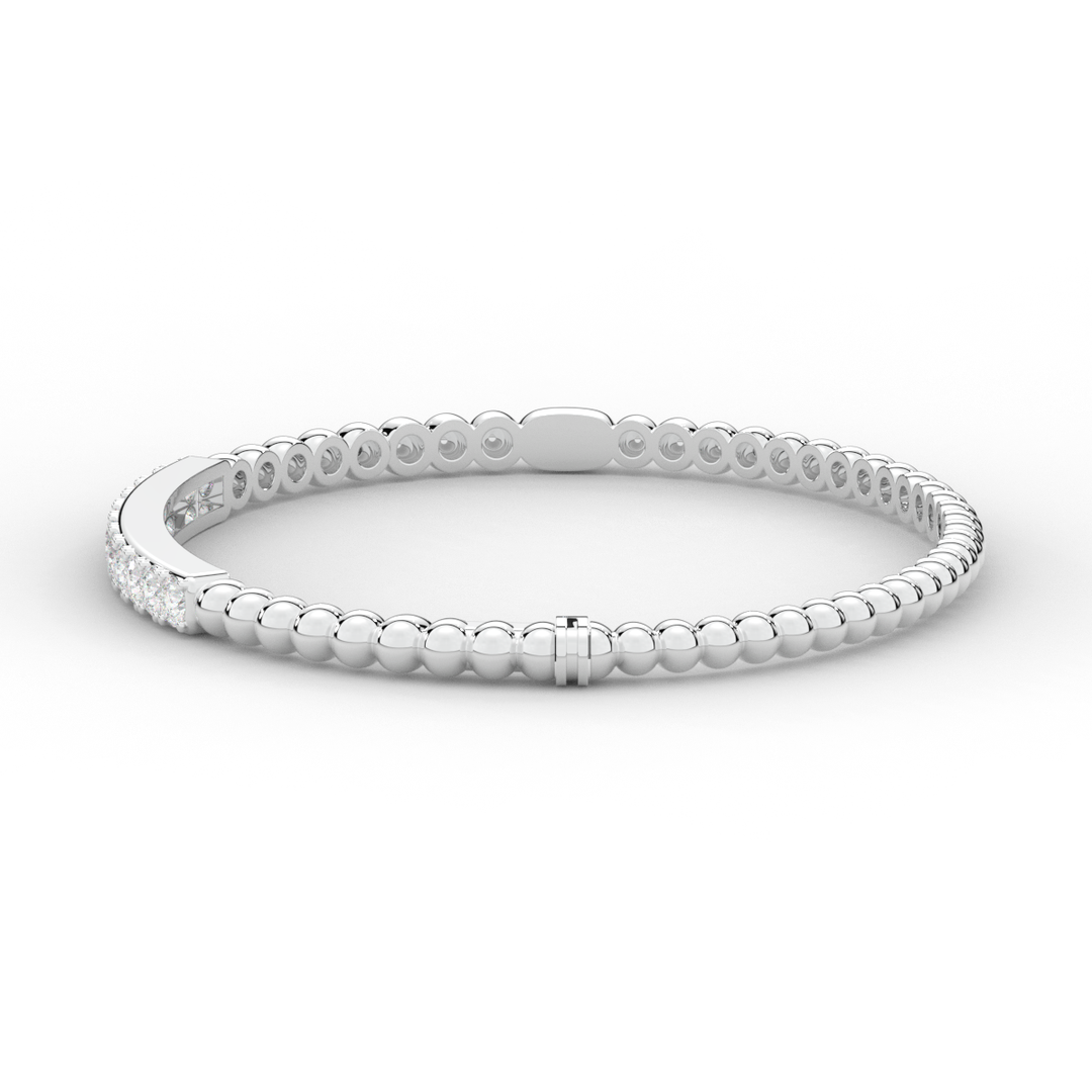 1.10CT.TW ROUND LAB DIAMOND BANGLE