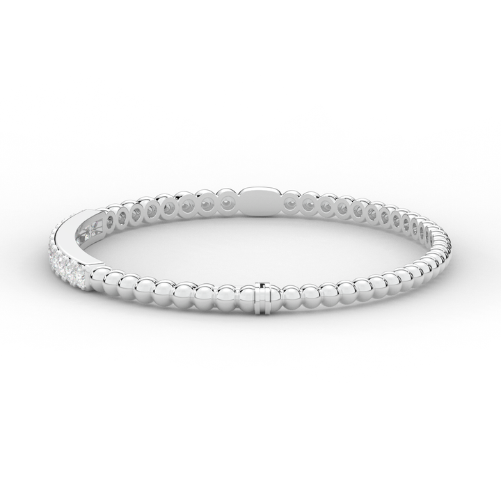 1.10CT.TW ROUND LAB DIAMOND BANGLE