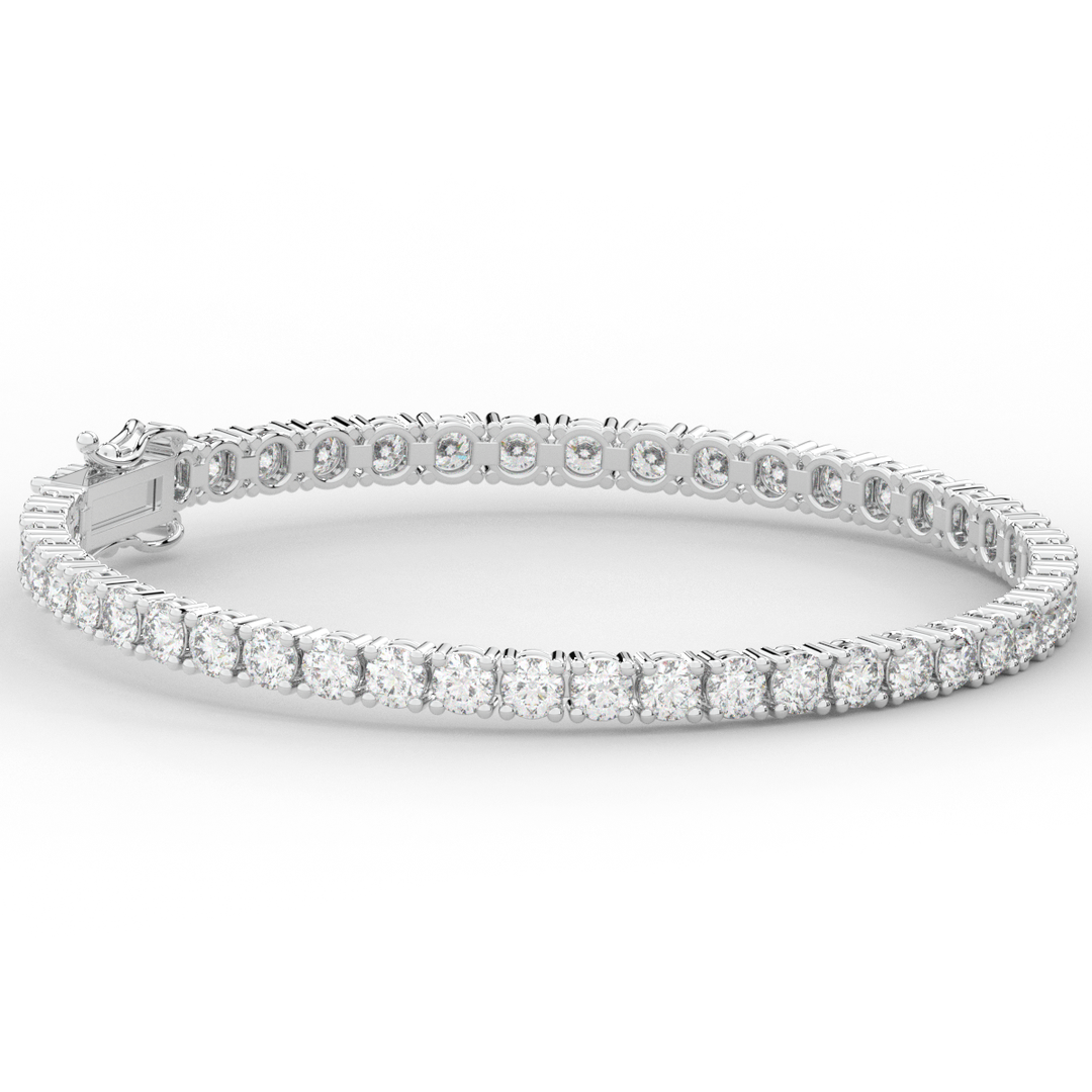 7.00CT.TW ROUND LAB DIAMOND TENNIS BRACELET