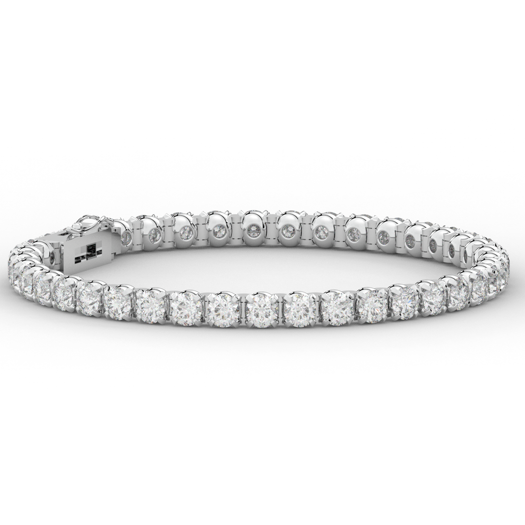 10.50CT.TW ROUND LAB DIAMOND TENNIS BRACELET - Nazarelle