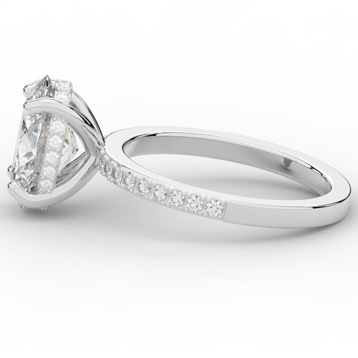 2.70CT.TW OVAL LAB DIAMOND SOLITAIRE ENGAGEMENT RING