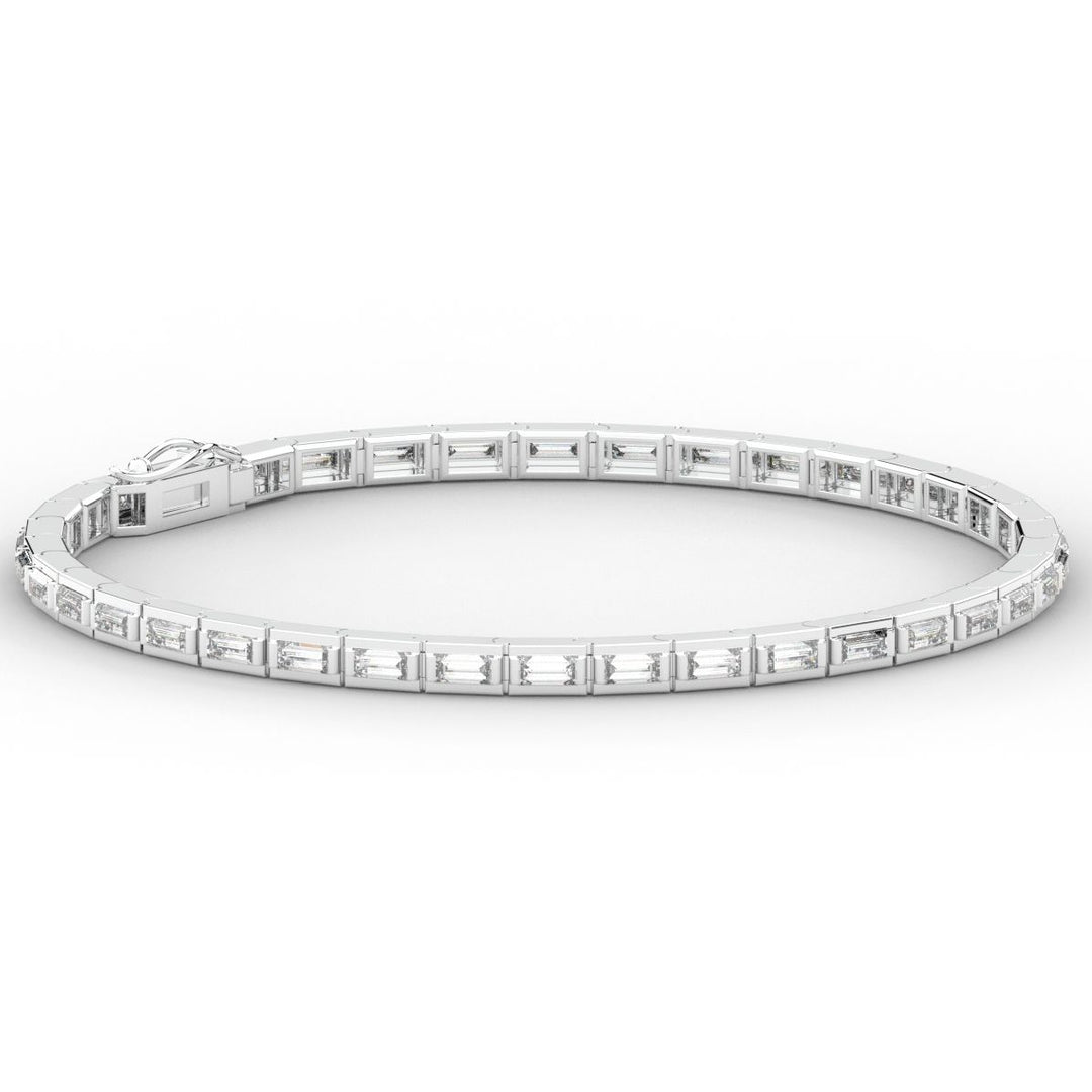 3.40CT.TW ROUND LAB DIAMOND TENNIS BRACELET