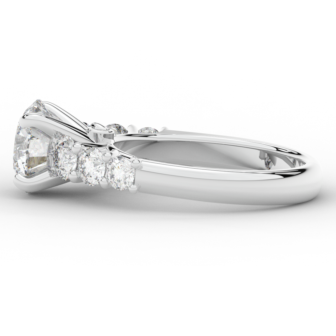 3.00CT.TW ROUND LAB DIAMOND  ENGAGEMENT RING