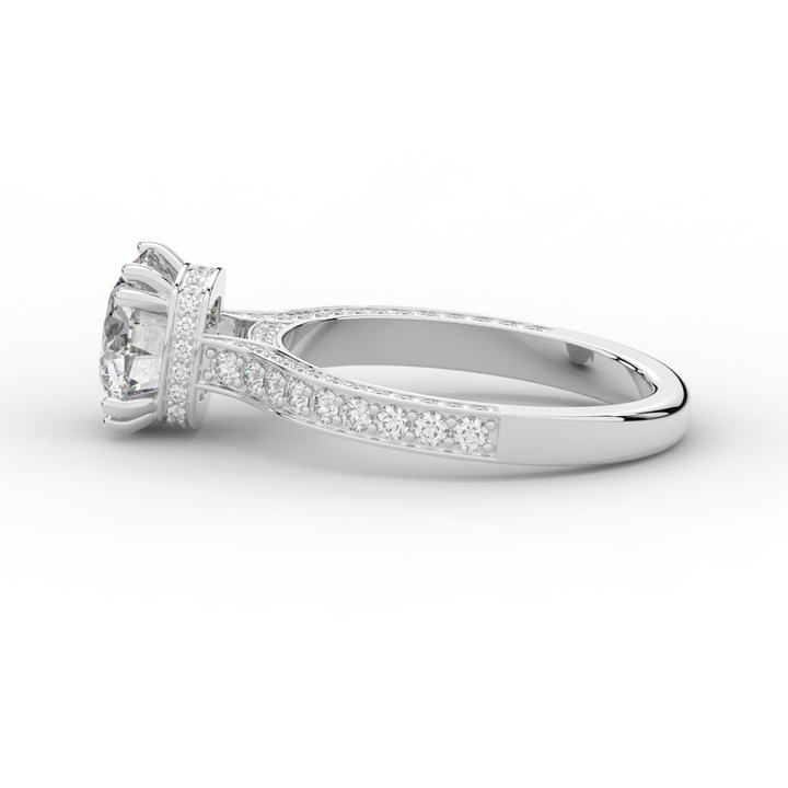 2.60CT.TW ROUND LAB DIAMOND SOLITAIRE ENGAGEMENT RING