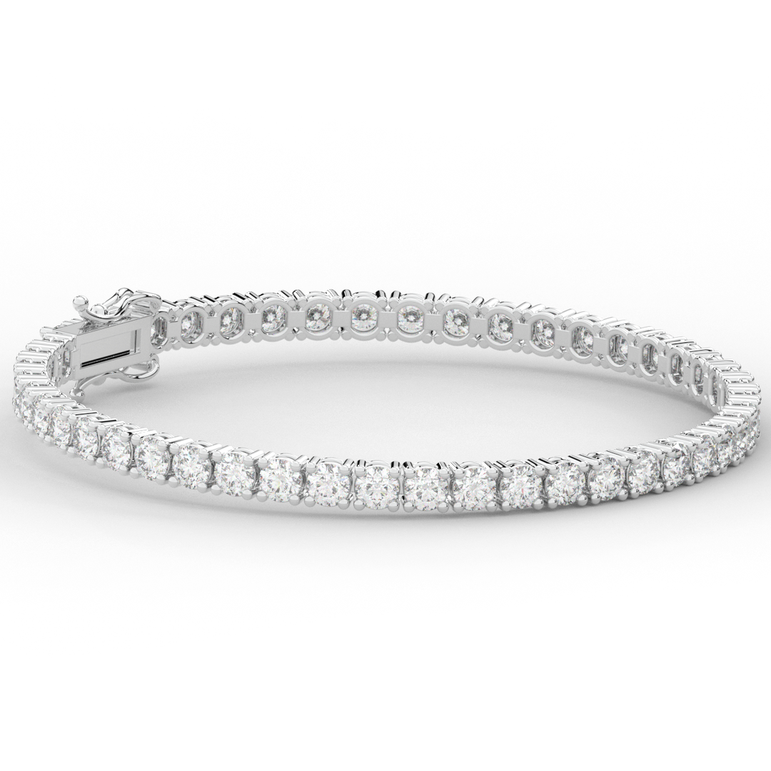 7.00CT.TW ROUND LAB DIAMOND TENNIS BRACELET