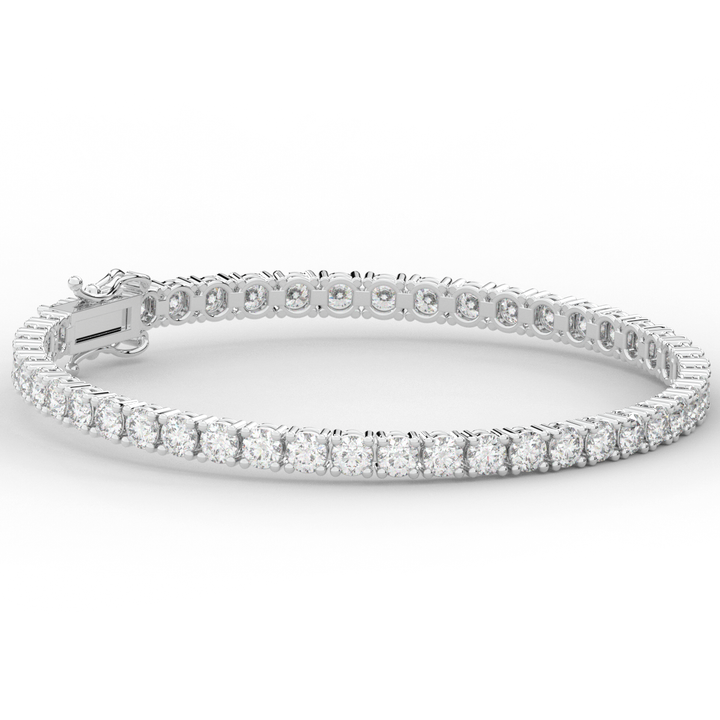 7.00CT.TW ROUND LAB DIAMOND TENNIS BRACELET