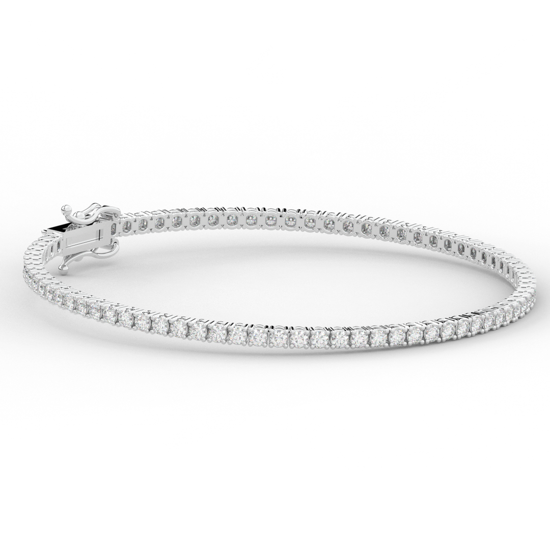 3.00CT.TW ROUND LAB DIAMOND TENNIS BRACELET