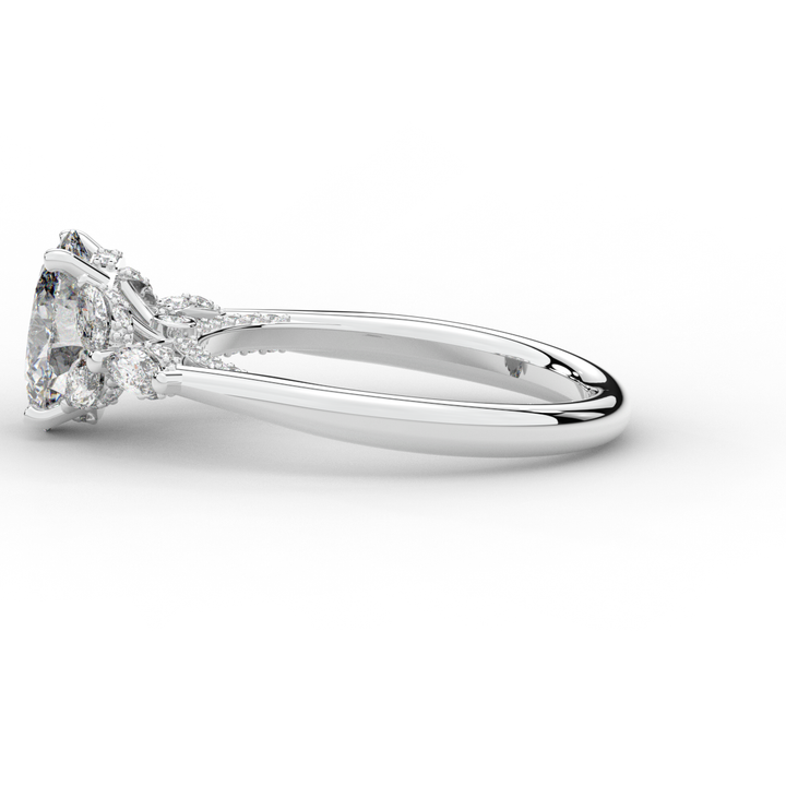 2.00CT.TW OVAL LAB DIAMOND ENGAGEMENT RING